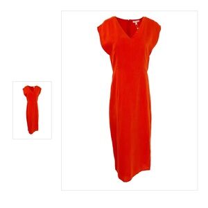 Anna Cate Audrey Midi Dress Hot Orange Medium